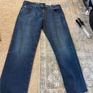 Ag Adriano Goldschmied Dark Blue Men's Straight Jeans